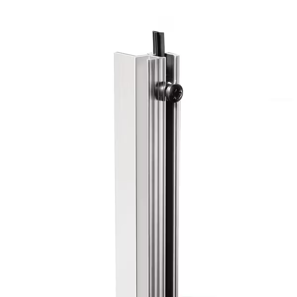 Glijprofiel Aluminium Adam Hall met Rubber Insert (2m)