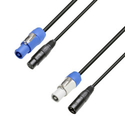 3-STAR Hybrid cable ADAM HALL PowerCon in-out/DMX-Signal (3M)