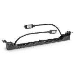 19" Racklight Adam Hall met Dubbele Zwanenhals