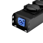 PRO PORT 4 P Adam Hall Power Strip Powercon Blue/Grey - 4x Schuko (NL)