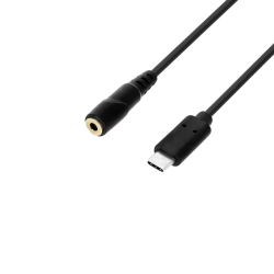 3 Star Adam Hall Kabel USB-C naar Mini Jack 3,5mm (20 cm)