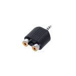 4-Star Adam Hall Y-Adaptor 2 x RCA F to Mini Jack M