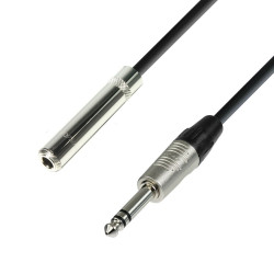 4-Star Adam Hall Kabel Jack Stereo F naar Jack Stereo M (6 m)