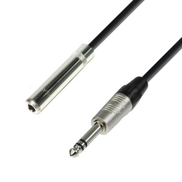 4-Star Adam Hall Kabel Jack Stereo F naar Jack Stereo M (6 m)