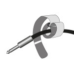 Hook and Loop Cable Tie Adam Hall 500 x 50 mm Blue (10 pieces)