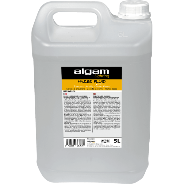 HAZ-WBS-5L Algam Lighting Haze Liquid Medium Water Base (5L)