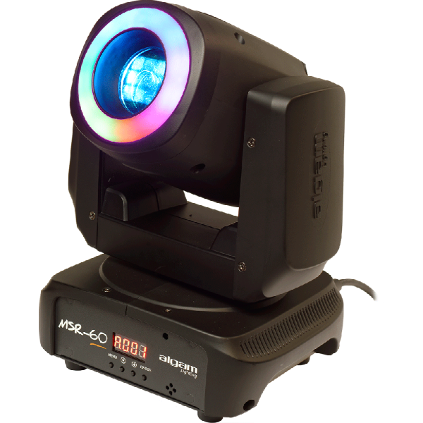 MSR60 ALGAM LIGHTING Movinghead Spot with RGB Led ring