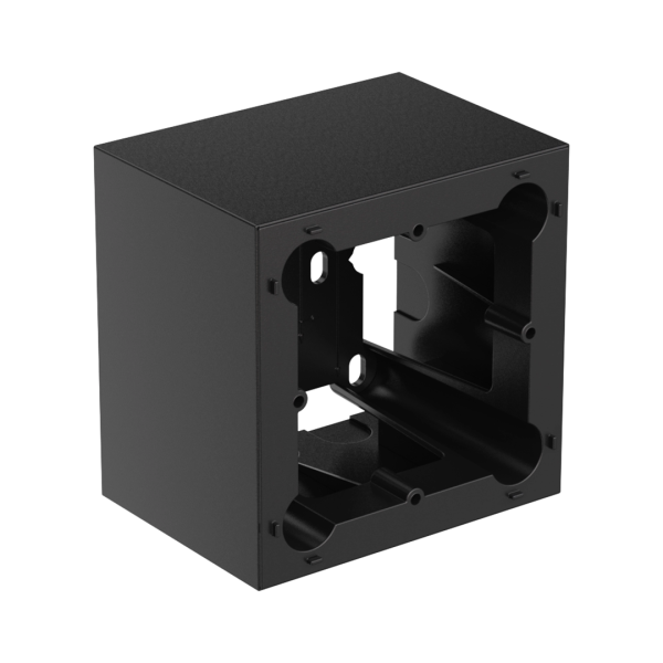 WB200/SB Audac Opbouw Wandbox voor 80 x 80 mm Wandpanelen (Zwart)