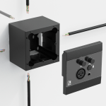 WB200/SW Audac Opbouw Wandbox voor 80 x 80 mm Wandpanelen (Wit)