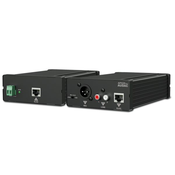 APG20MK2 AUDAC LINE & MIC SIGNAAL OVER IP MAX 150M