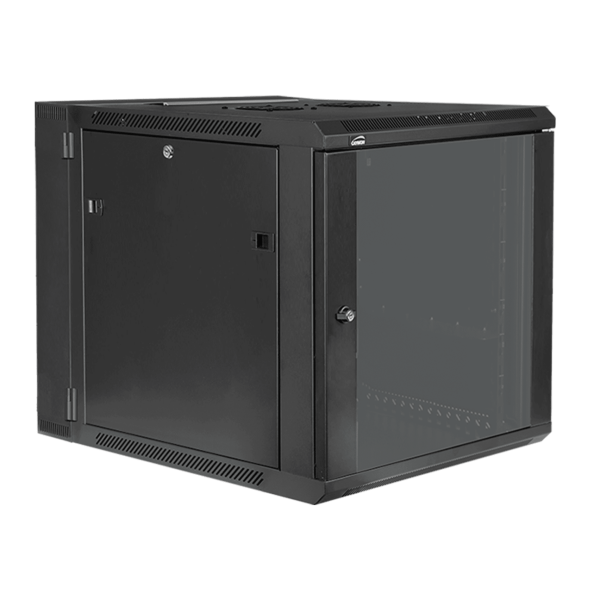 HPR512/B Caymon 19" Wall Mount Rack 12U 550mm Depth (Black)