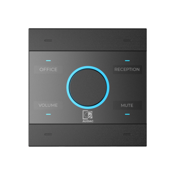 NCP105/B Audac Universele Netwerk/PoE Wandpaneelcontroller (zwart)