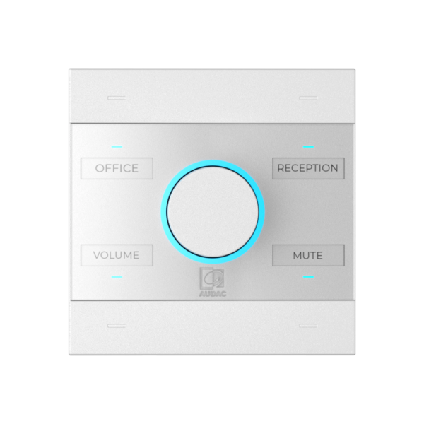NCP105/W Audac Universele Netwerk/PoE Wandpaneelcontroller (Wit)