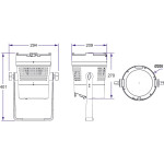 BTI-EXPOBEAM WW Briteq COB Projector 3000K IP65
