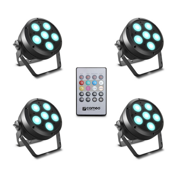 Root PAR 6 Set 1 Cameo 4x Root PAR 6 incl Afstandsbediening