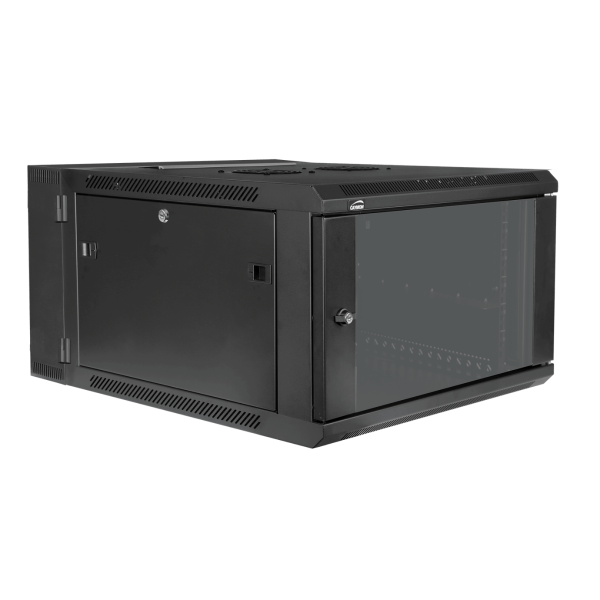 HPR506/B Caymon 19" Wandrek 6U 550mm Diepte (Zwart)