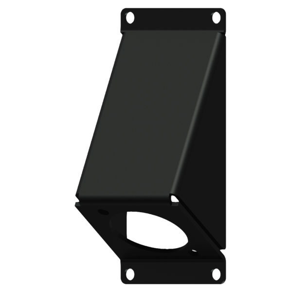 CASY104/B Caymon 1 Unit Schuine Afdekplaat voor 1 x D-size Chassis