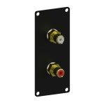 CASY131/B Caymon 1 Unit Afdekplaat met 2x RCA Vrouwelijk