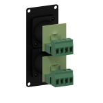 CASY142/B Caymon 1 Unit Afdekplaat met 2x Speakon 4p naar Terminalblok