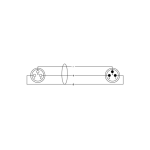 CCM0.5FM Cordial XLR Microfoonkabel (0.5m)