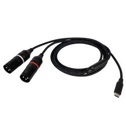 FL115 - Audiosignaalkabel USB-C naar 2x XLR/M 3p (1.5m)