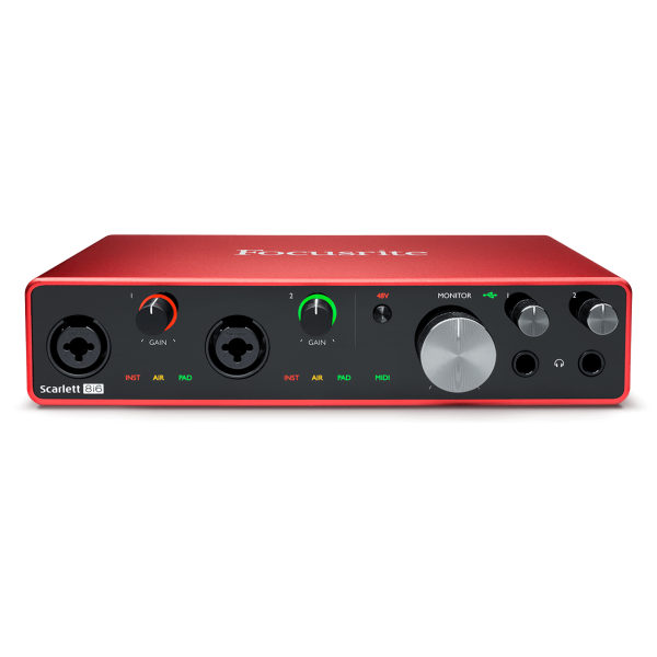 SCARLETT3-8I6 FOCUSRITE G3 8 IN/ 6 OUT USB AUDIO INTERFACE