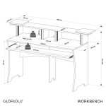 Workbench White Glorious Studio Workstation (Wit)