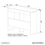 MIX STATION 2 GLORIOUS DJ Dj-desk (zwart)