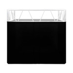 Indio Black Scrim Headliner Stretchdoek voor Indio DJ-Booth (Zwart)
