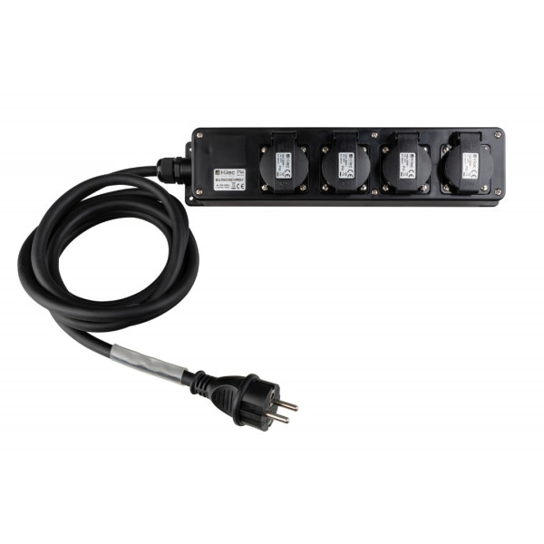 MULTISOCKET4PRO-F-3M Hilec Verdeeldoos 4-voudig IP44 (5 m)