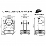 CHALLENGER WASH JB SYSTEMS Wash 7x40W Movinghead