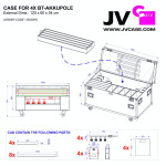 Case voor 4x  BT-AkkuPole JV Case