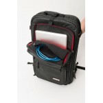 RIOT DJ -BACKPACK XL MAGMA ZWART/ROOD