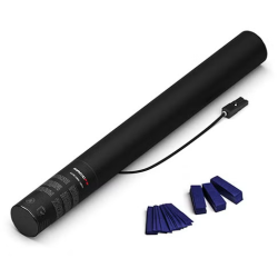 Elektronische Confetti Shooter Magic FX 50cm Papier Donkerblauw