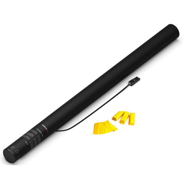 Elektronische Confetti Shooter Magic FX 80cm Papier Geel
