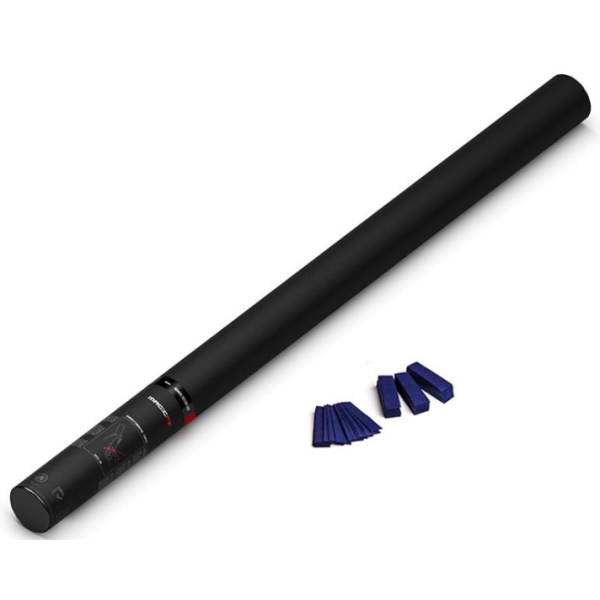Handmatige Confetti Shooter Magic FX 80cm Papier Donkerblauw