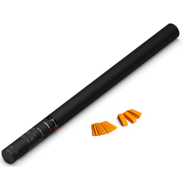 Handmatige Confetti Shooter Magic FX 80cm Papier Oranje