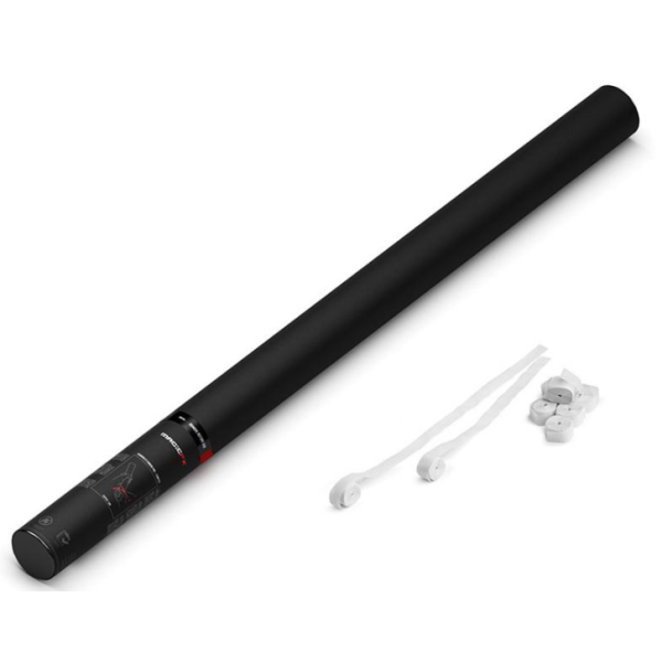 Handmatige Streamers Shooter Magic FX 80cm Papier Wit