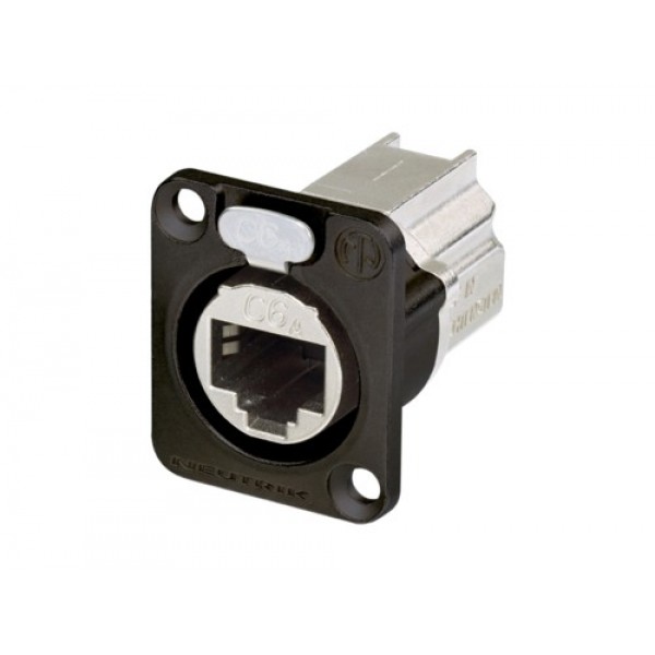 CAT6A RJ45 CHASSIS ZWART NEUTRIK 