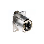 NC3FD-LX Neutrik 3p XLR Chassis D-size Female (Nickel)