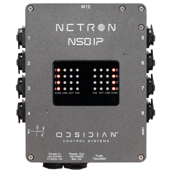 Netron NS8 IP Obsidian Outdoor Network Switch Netron NS8 IP Obsidian Outdoor Network Switch