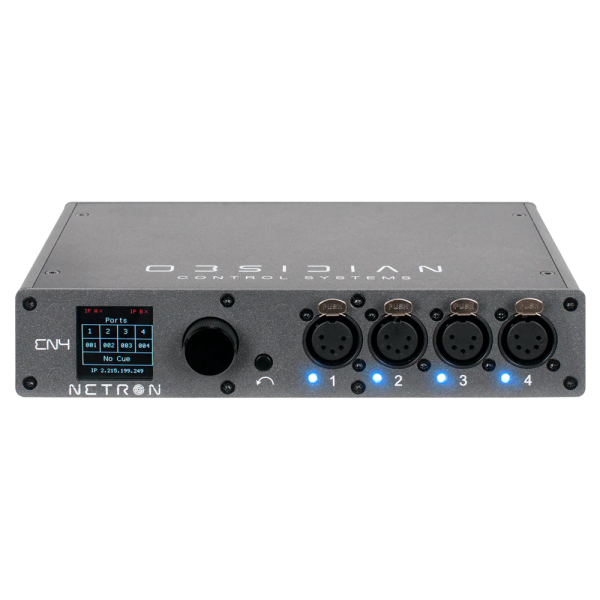 Netron EN4 Obsidian Ethernet naar DMX-gateway Netron EN4 Obsidian Ethernet naar DMX-gateway