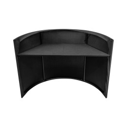 Curved Mobile Event Stand Omnitronic DJ Booth