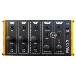 PBMIX-3 Patchblocks 3-kanaals Mixer op Batterij (B-stock)