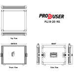 FLI-8-20 RS ProDJuser 19" Rack Case 8U