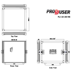 FLI-10-20 RS ProDJuser 19" Rack Case 10U