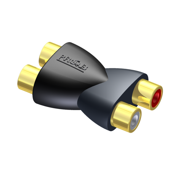 ADAPTOR 2x RCA (F) TO 2x RCA (F)