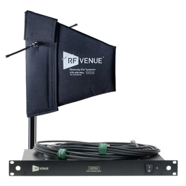DFINDISTRO4 RF Venue 4-kanaals Draadloze Microfoon Upgradepakket (Antenne Splitter)