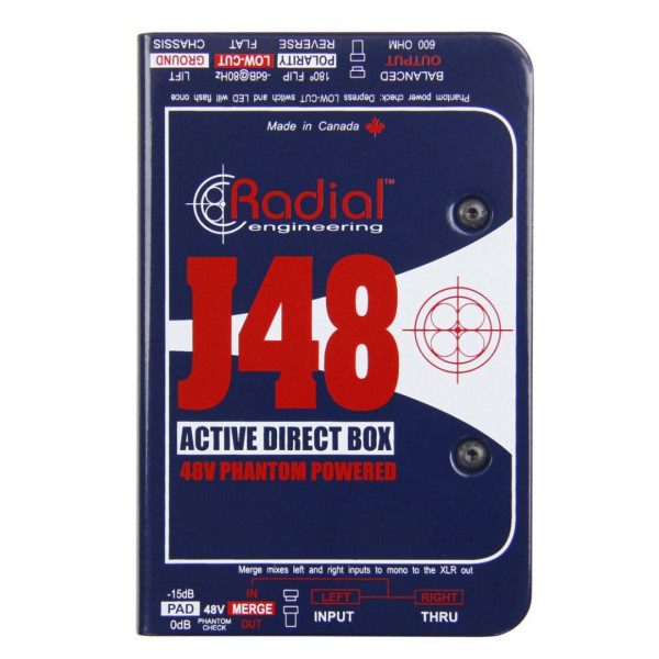 J48 MONO MKII RADIAL Actieve DI Box