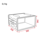 RCA-DD4ABS ShowGear 19" Rack Case ABS 4U